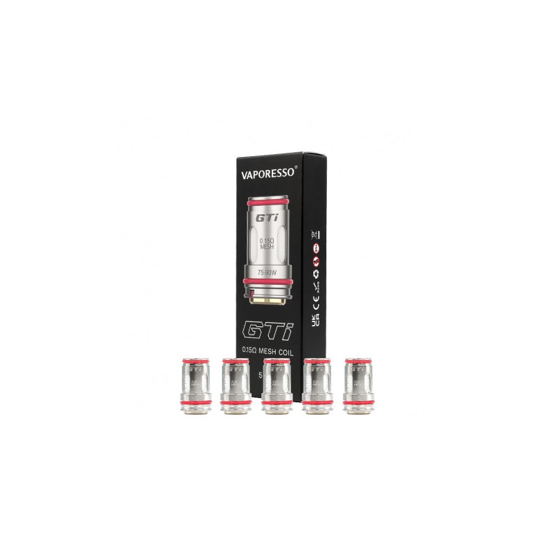 PACK 5 x RESISTANCES VAPORESSO GTI pour iTank